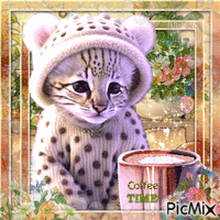 A coffee with a cat-contest - Nemokamas animacinis gif