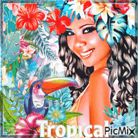 Tropical summer - Free animated GIF