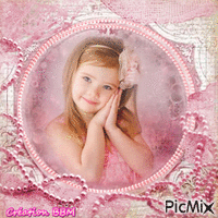 Portrait fillette par BBM animált GIF