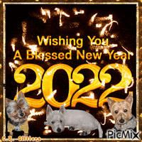 Wishing You A Blessed New Year - GIF animé gratuit