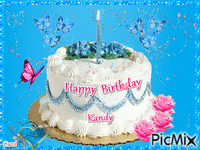 Happy Birthday Cake GIF แบบเคลื่อนไหว