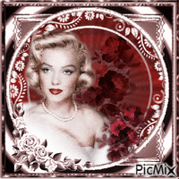 Marilyn Monroe, Actrice américaine - Animovaný GIF zadarmo