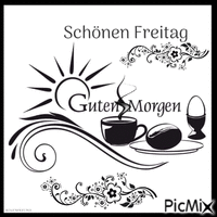 Guten Morgen--Freitag animovaný GIF