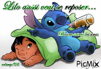 Stitch, laisse Lilo en paix - Zdarma animovaný GIF