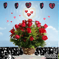 love flowers animasyonlu GIF