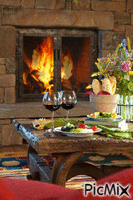 cosy evening - Free animated GIF