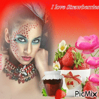 Concours : J'adore les fraises - Δωρεάν κινούμενο GIF