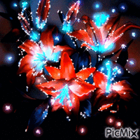 FLOWERS анимированный гифка