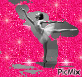 Petite danseuse en rose pailleté. - GIF animado gratis