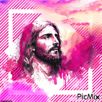Jesus-Porträt - Ilmainen animoitu GIF