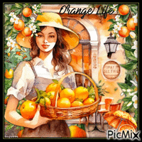Orange Life анимированный гифка