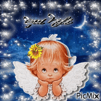 Good Night Angel - GIF animado grátis