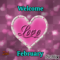 Welcome February アニメーションGIF