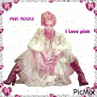 Pink Rocks анимированный гифка