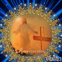 Pâques avec le Christ - Free animated GIF