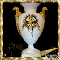 Decorated vase #1 анимированный гифка