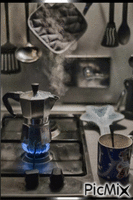 Un café. - GIF animado grátis