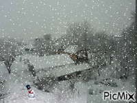 sníh - GIF animado gratis
