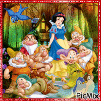 Snow White and the Seven Dwarfs animowany gif