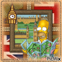 {[Homer Simpson - Lost in London]} GIF animé