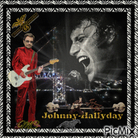 Johnny Hallyday анимиран GIF