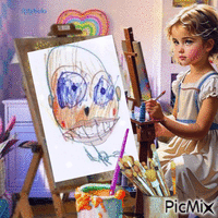 Failed painting-contest - Ingyenes animált GIF