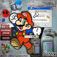 Old web Mario :D - GIF animé gratuit