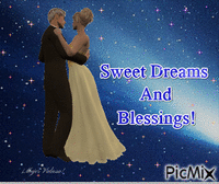 Sweet Dreams And Blessings! - Gratis geanimeerde GIF
