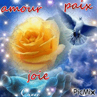 amour,paix,joie - Δωρεάν κινούμενο GIF