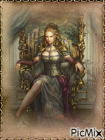 La reine de la renaissance - 免费动画 GIF
