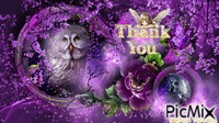 THANK YOU OWL анимирани ГИФ