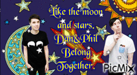 Moon and Stars - GIF animate gratis