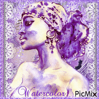 Watercolor - Lilac tones