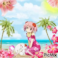 Madoka Beach animēts GIF
