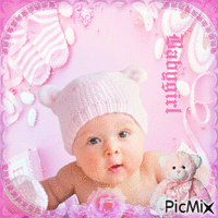 Baby in rosa - Ilmainen animoitu GIF