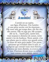 Citation sur L'Amitié. animovaný GIF