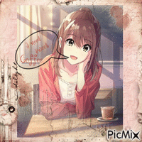 Süßer Kaffee Manga - GIF animé gratuit