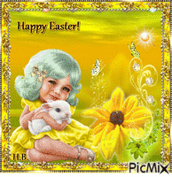 Easter card. animasyonlu GIF