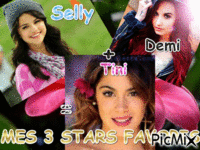 Selly + Demi + Tini - Free animated GIF