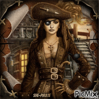 She-Pirate - Free animated GIF