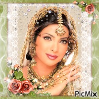 Beautidul Indian Woman - 免费动画 GIF
