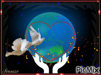 Peace & Love - Gratis animeret GIF