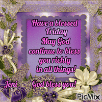 Have a blessed friday - GIF animado grátis