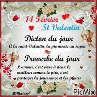 dicton et proverbe 14 février st valentin Animated GIF