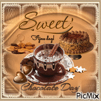Warme Chocolademelk  dag! animerad GIF