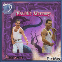 Freddie Mercury et son signe astro - GIF animé gratuit