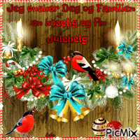 I wish you and your family a cozy and nice Christmas GIF animé