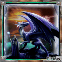 Fantasy with dragon