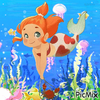 Little Mermaid GIF animata