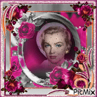 Marilyn Monroe, Actrice américaine Gif Animado